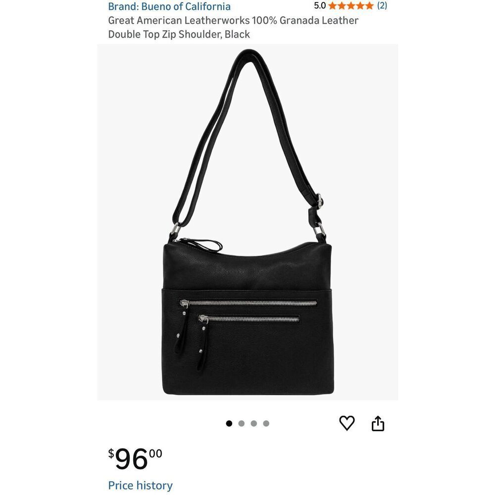 Black Leather Shoulder Bag